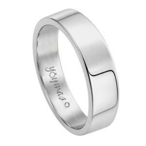 Argolla lisa plana 7mm plata
