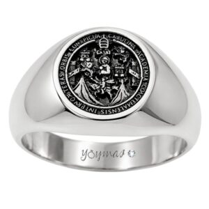 Anillo graduación Maxi pequeño universitario plata