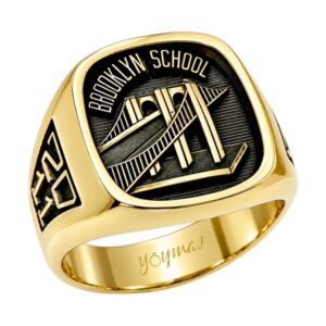 Anillo graduación Mónaco personal universitario oro 10K