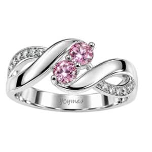 Anillo cuerpo calado de ola con circonias plata