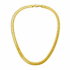 Cadena Omega fancy diamantada 10k