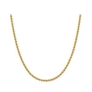Cadena tejido lazo oro 14k