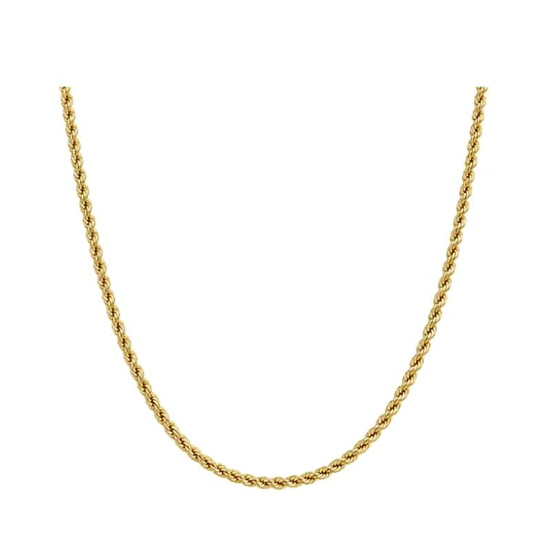 Cadena tejido lazo oro 14k