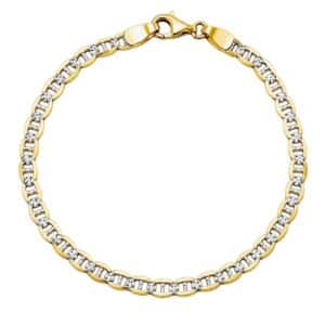 Pulsera tejido gucci diamantado con oro blanco 14K